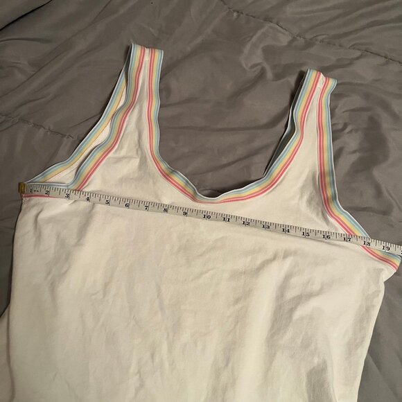 Torrid Size 3 White Bodysuit with Rainbow Trim - Picture 6 of 10
